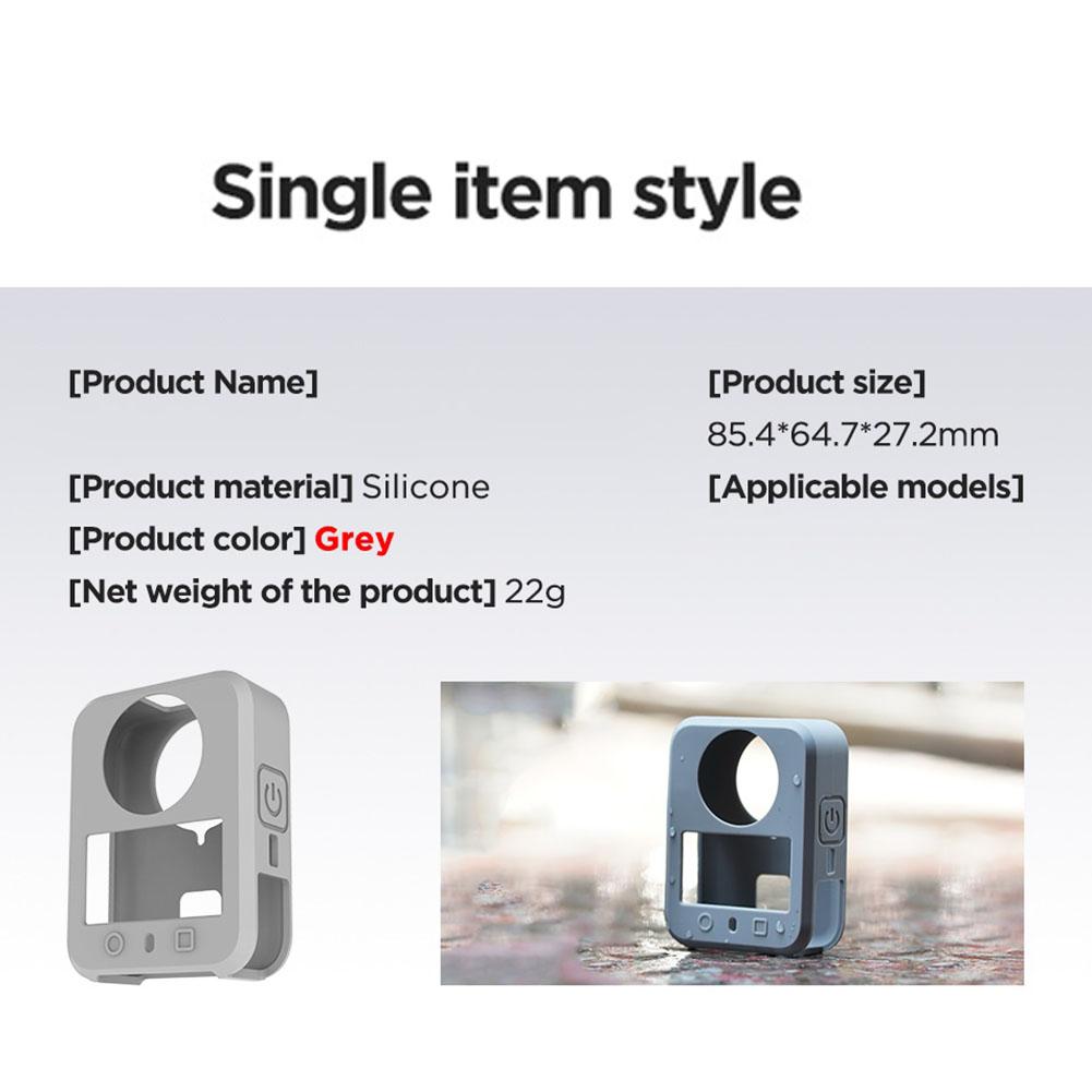 For DJI Osmo 360 Silicone Case Body Protector Cover Screen Protector Anti-scratch Sleeve Full Body Protector Camera Accessories