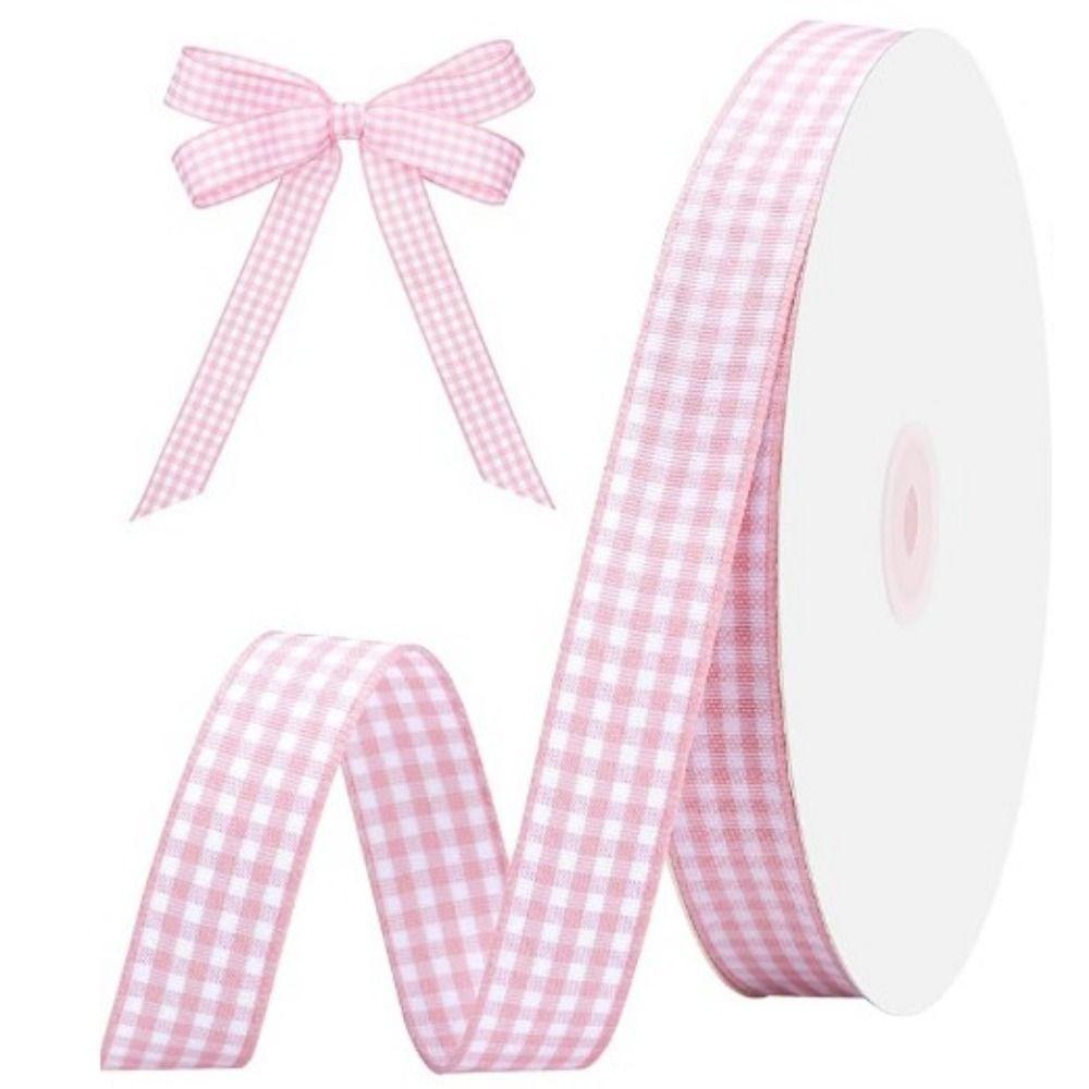 Assorted Colors Gingham Ribbon DIY Crafts Bow Ribbon Variety Pack Gift Wrapping Ribbon  Hair Bows