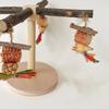 Bird Wood Perch Rotating Molar Stand for Parrots Conure Supplies Budgies Grinding Scratchers for Small Medium Parrots