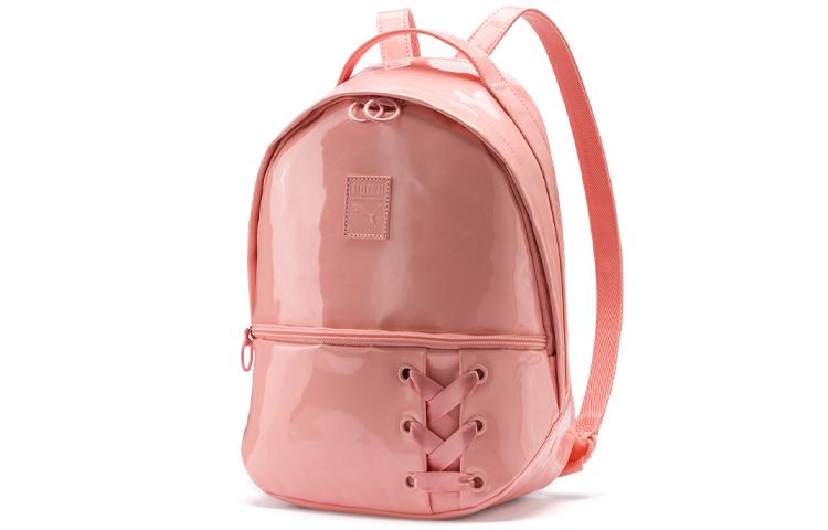 PUMA Artificial Leather Backpack Regular Women s Peach Pink 075807-03