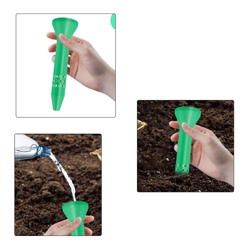 3Pack Efficient Gardening Water Funnel Direct Soil Hydrations System Irrigation Spikes for Balcony and Backyard Use