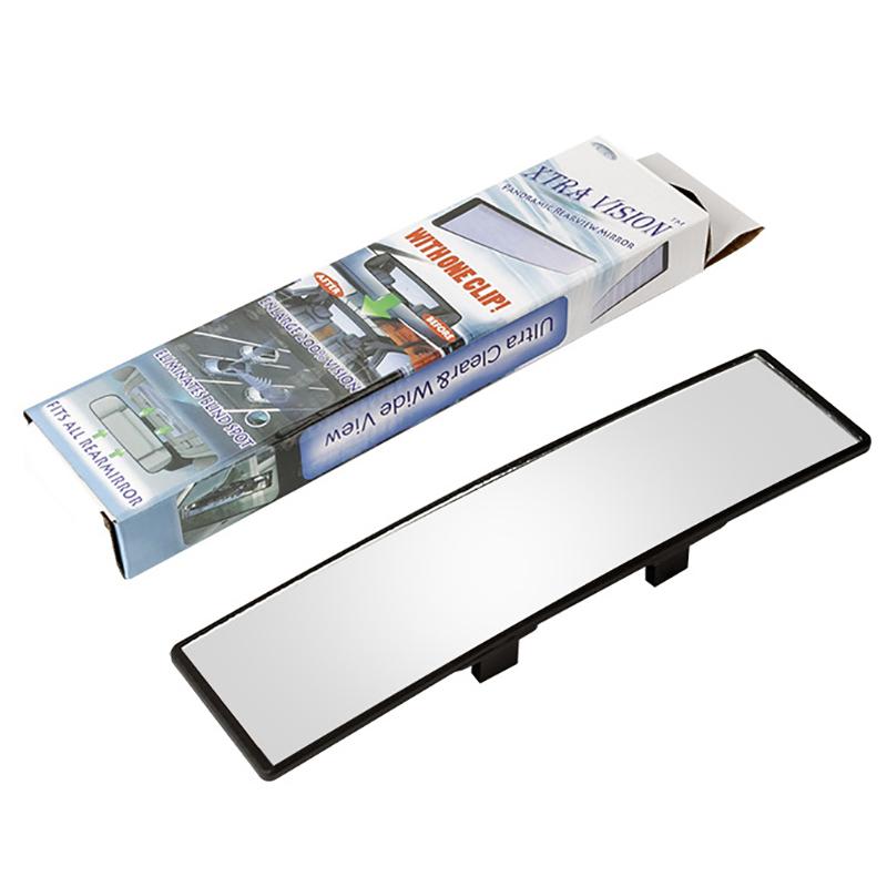 285Mm Wide Convex Interior Clip On Rear View Clear Mirror Universal Anti Glare Anti-Fog Panoramic Rear View Mirror Curved Mirror