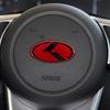 61MM Auto Aluminum Emblem Decor 3D Steering Wheel Center Sticker For KIA Sportage Ceed Sorento Cerato Optima GT STINGER Rio Soul