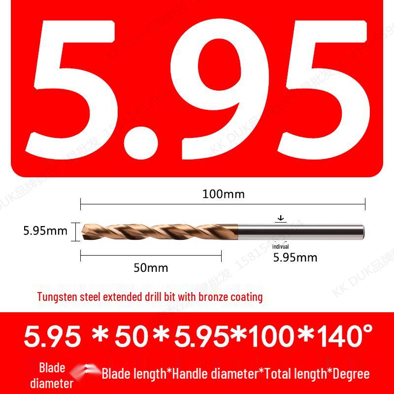 Straight Shank Solid Carbide Drill Bit Set (5.91–5.99mm)