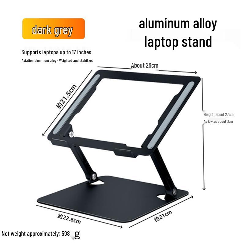 M-Shaped Laptop Cooling Stand with Desktop Riser