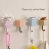 Cartoon Cute Cat Telescopic Hook - Strong, Traceless, Creative Design for Bedroom