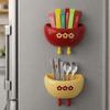 2 Pièces Boîte de Rangement en Plastique pour Réfrigérateur Contenant pour Vaisselle à Fixation Murale Cuisine