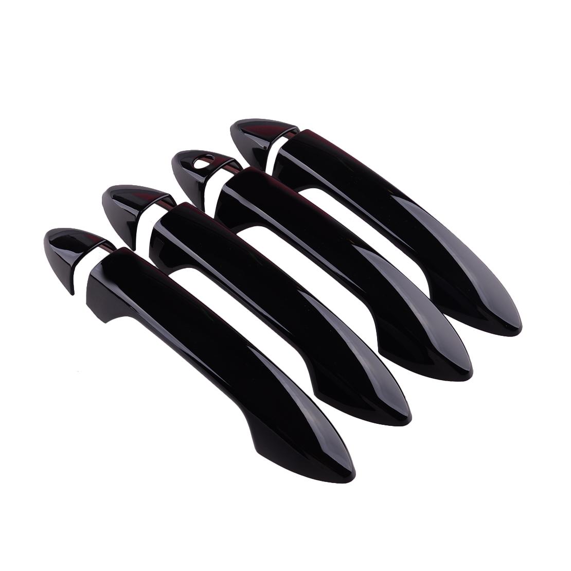 

8 шт./компл. ABS глянцевая черная накладка на ручку боковой двери автомобиля без отверстия для ключа, подходит для Honda Accord 9th 2013 2014 2015 2016