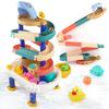 Children'S Diy Ball Track Building Block Table, Baby Bathing And Playing Water Building Block Intellectual Toys