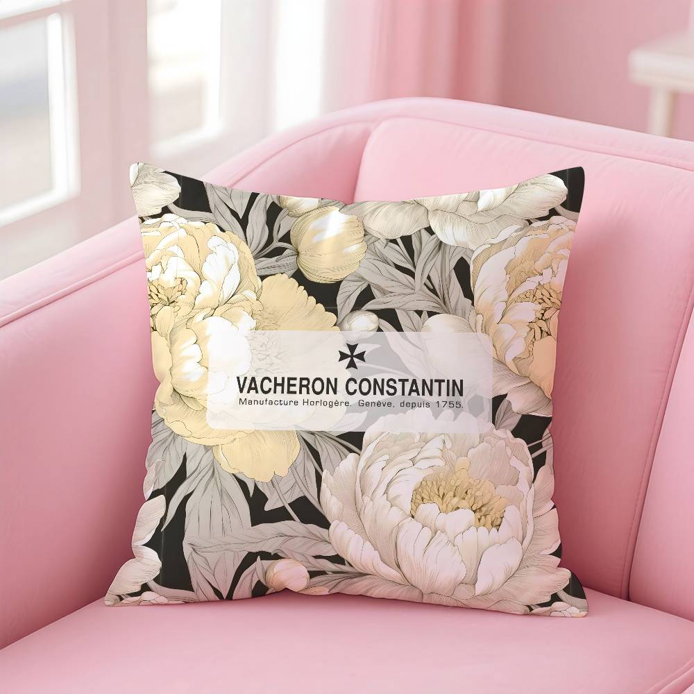 Mode V-Vacherons C-Constantin Kissenbezug Milbenschutz Kissenbezug Unsichtbarer Reißverschluss Seidiger Kurzplüsch Sofakissenbezug