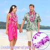 Hawaiian Lei Hula Garland Fancy Dress Up 100cm Flower Necklace Beach Party Prop