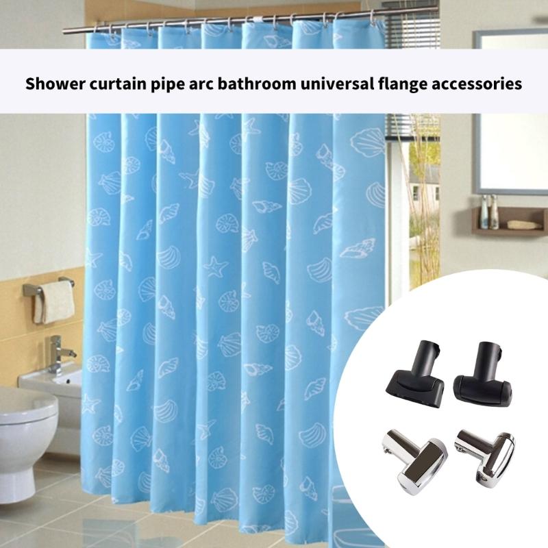 Adjustable 360 Degree Swivels Shower Curtain Rod 25mm Zinc Alloy Bathroom Hook Easy Installation