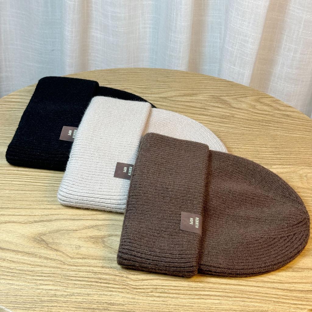 Thickened Knitted Woolen Hat for Women in Winter Warm Plus Velvet Pullover Hat To Prevent Cold and Windproof Toe Cap Cold Hat Ear Protection Hat