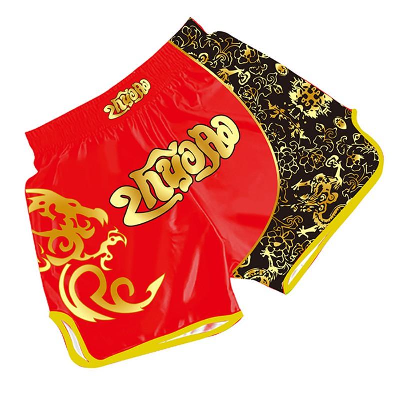 Muay Thai Boxing Shorts Breathable Cycling Jersey Training Combat Fight Workout Short Pants
