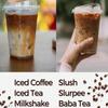 Disposable Plastic Transparent PET Milk Tea Cold Drink Coffee Cup Is Convenient Practical Exquisite Heat-resistant  Daily Life