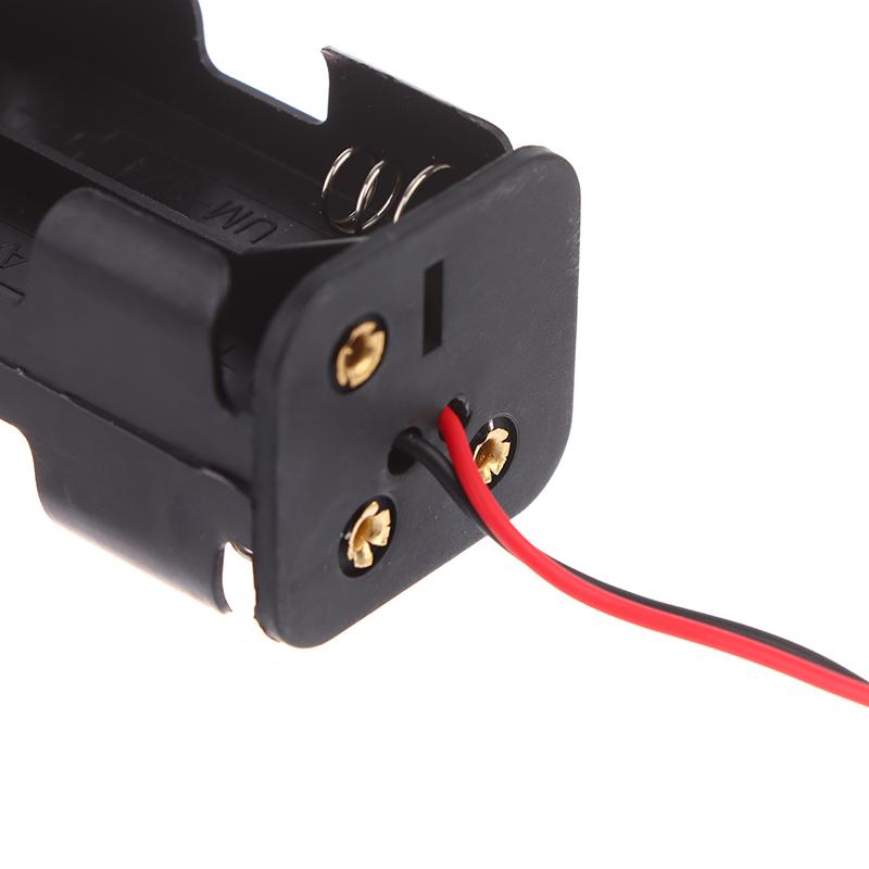 High Quality Aa Battery Holder 6V For 4 X Aa Batteries Black Aa Battery Case