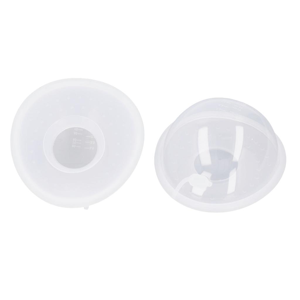2Pcs Breastmilk Collector Shell Wearable Silicone Portable Breast Shell Prevent Leakage Overflow
