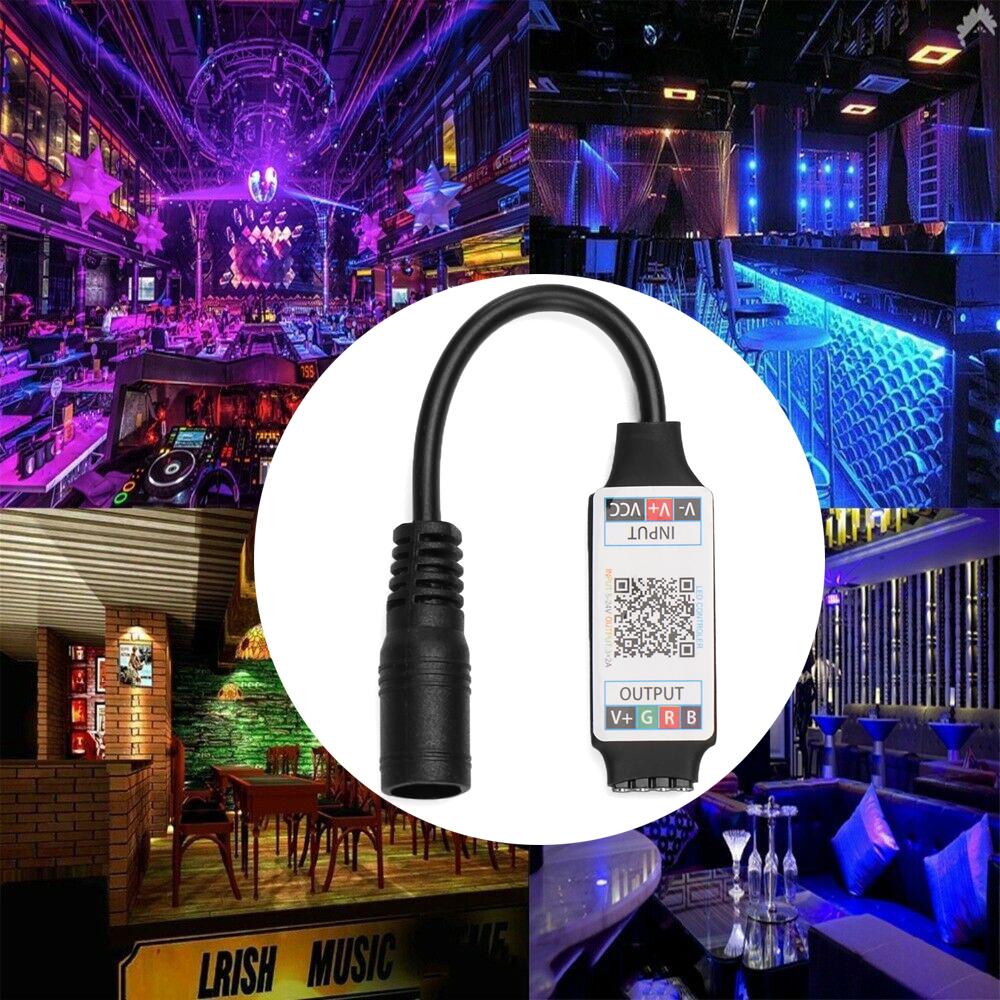New Useful Mini Wireless Bluetooth RGB Controller Female Plug to 4Pin Connector LED Light Strip Bluetooth Adapter For 5050 3528