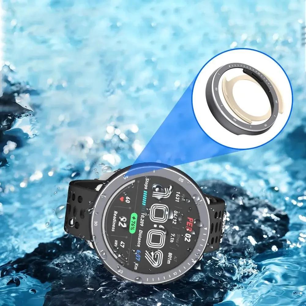 Replacement Metal Watch Bezel Protective Shockproof Watch Case Shell Anti-Scratch Screen Protector for Amazfit Active 2
