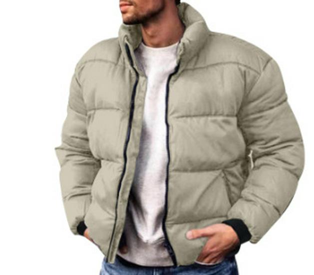 Giacca Invernale da Uomo in Cotone con Collo Alto 2023 | Capospalla Casual Spesso