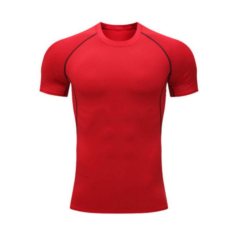 Мужские компрессионные рубашки с коротким рукавом для фитнеса и спортивных тренировок XL 1090₽