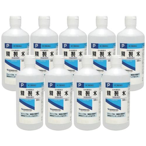 [Category 3 OTC Drug] Japanese Pharmacopoeia Purified Water 500mL X 9