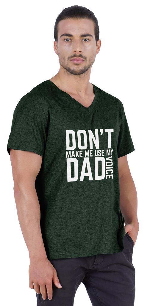 Inkmeso Letter Printed   Don  t Make Me Use My Dad Voice   Mens Tshirt For Daddy's Jersey