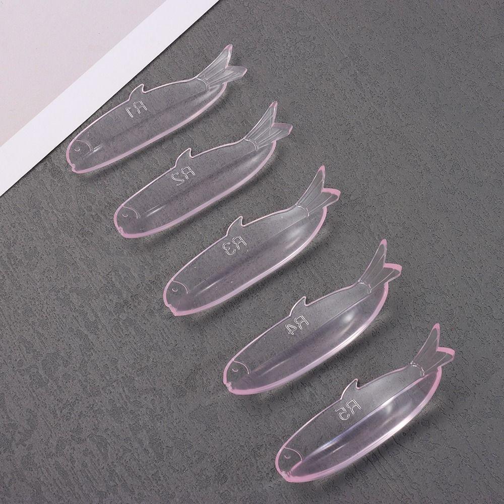 5Pairs Applicator Tools Silicone Eyelash Perm Pads Reusable Sticky Lashes Rods for Women