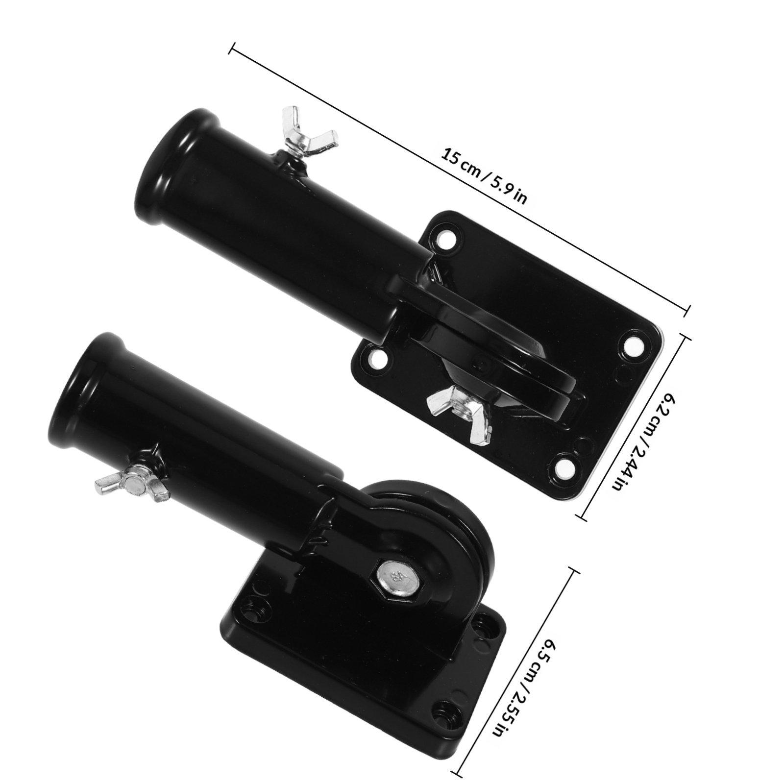 

Outdoor Wall Mount Adjustable Flag Pole Bracket 180 Degree Rotation Aluminum Alloy Flag Holder for Garden Side Mount чёрный