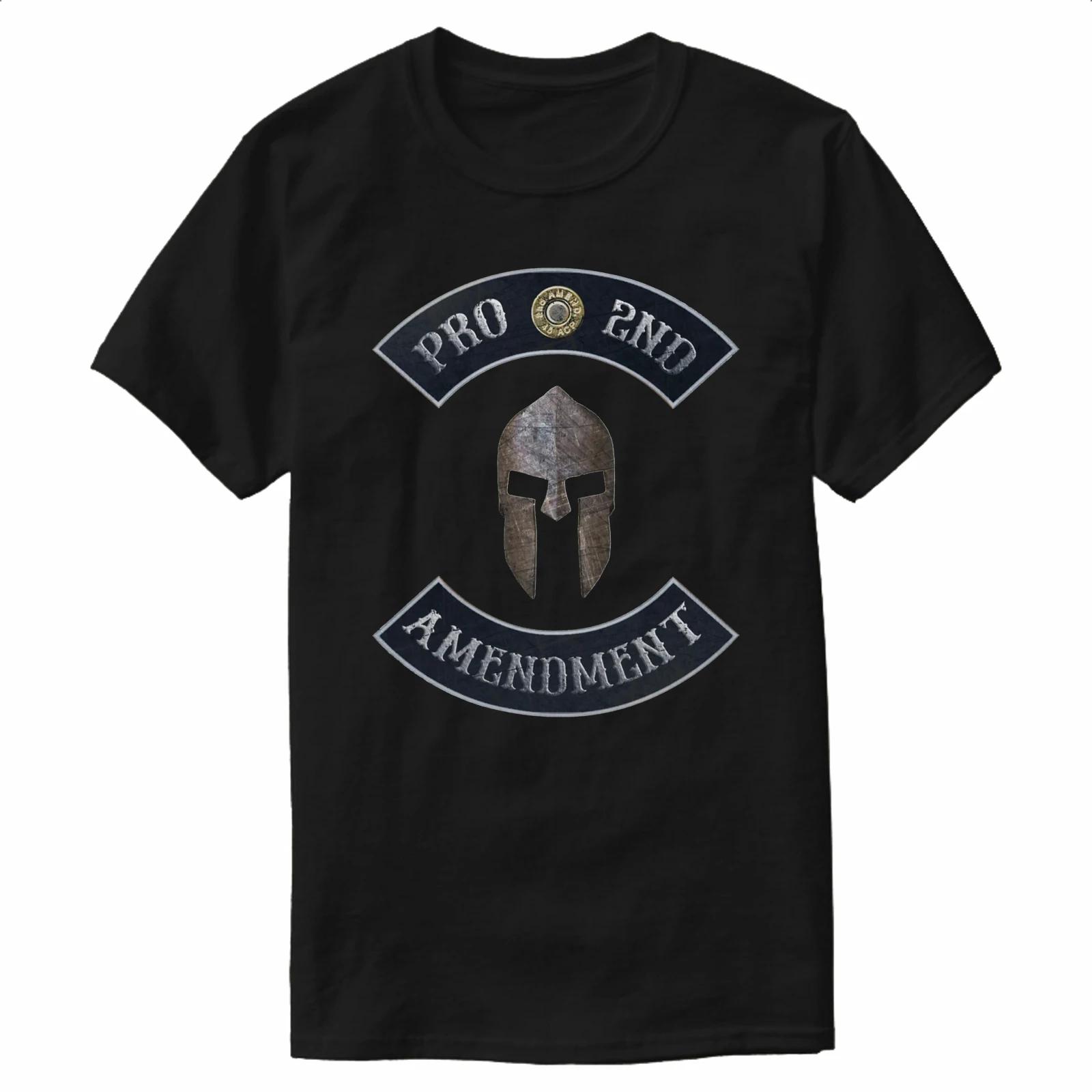 

Pro 2nd Amendment Spartan Helmet TShirt 100 Cotton ONeck Summer Short Sleeve Casual Mens Tshirt Size S3XL S
