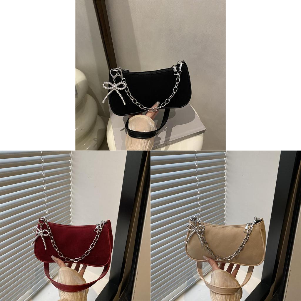 Minimalist Pu Small Square Bag With Chain Strap For Daily Casual Use