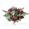 Christmas New Year Table Decoration Leaf Candlestick Wreath Party Home Table Decor Artificial Leave Candle Ring Garland