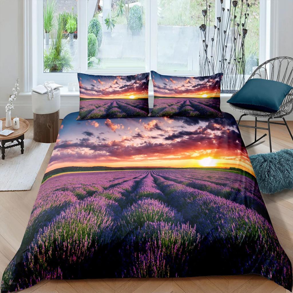 Copripiumino King Size 240x220 Viola Copripiumino Set Biancheria da Letto Copripiumino Invernale Federa Tessile per la Casa Biancheria da Letto Albero della Vita