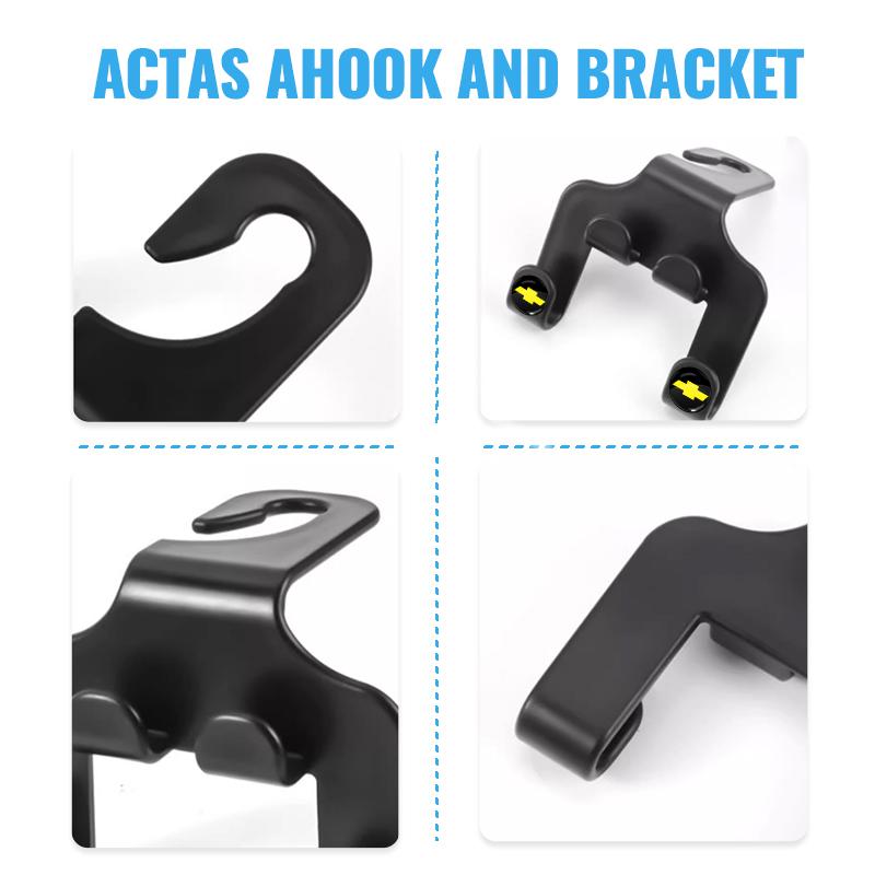 1/2Pcs Car Rear Seat Back Hook Headrest Hidden Holder Storage Hanger For Chevrolet Cruze Sail Onix Corsa Aveo Captiva Sonic Spark S10 Tracker Trax