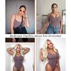 European & American Plus Size Seamless Thong Bodysuit - Hip-lifting Camisole with Abdomen-Slimming & Backless Design