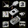 Military Army 1:28 Tiger Heavy Tank MOC Building Model Bricks Sets Creative Blocks Toys Festival Gift For Adult Friend 1600+pcs