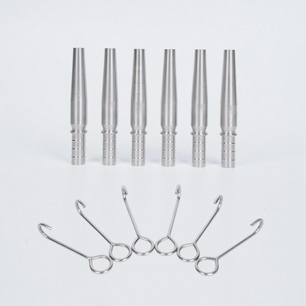 4 Pieces Professional Maple Tree Syrup Tap Kit with Hooks for Home Yard