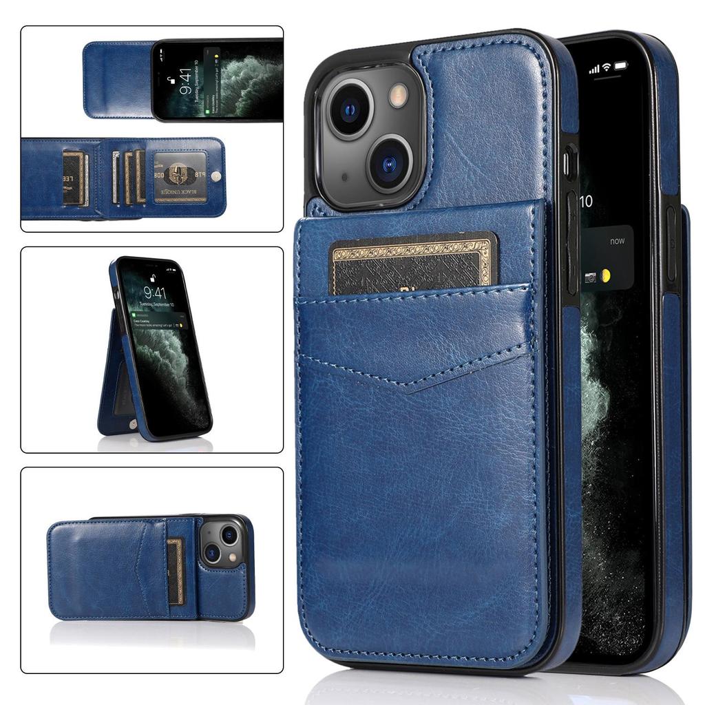 Apple iPhone 17 Pro Max Crazy Horse Leather Flip Case