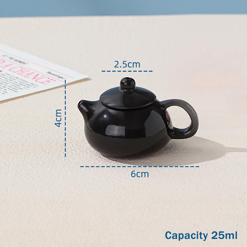 

Mini Kung Fu Tea Set Chinese Style Ceramic Teapot and Teacup Set for Home Office Decoration Traditional Kettle