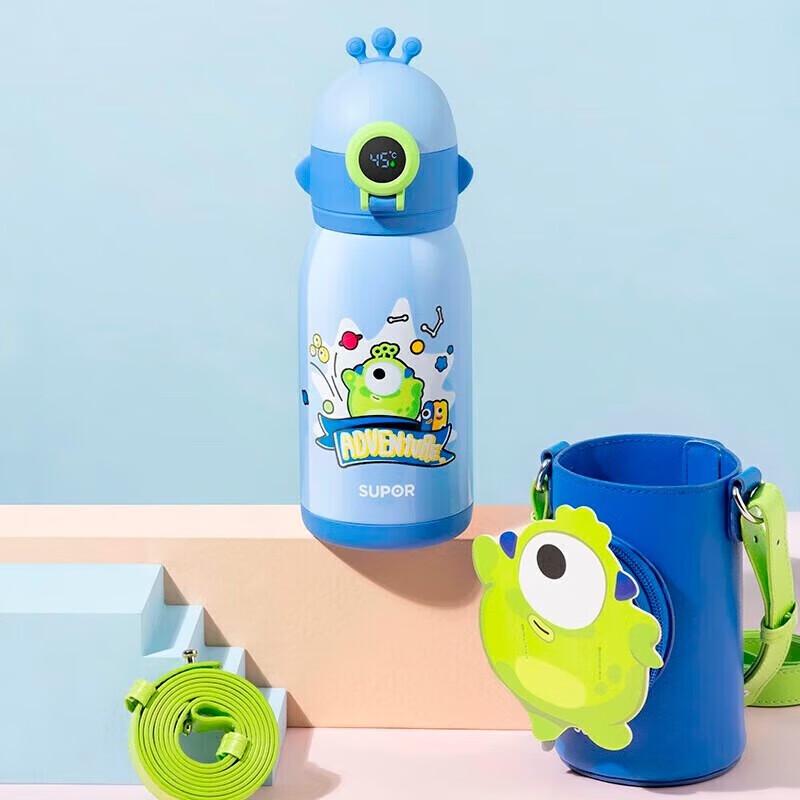 Supor 600ML Kids Smart Temperature Display Straw Thermos