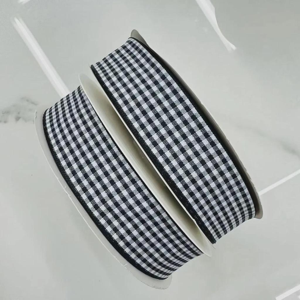 Scottish Handmade 2.5cm Plaid Ribbon for DIY Hair and Clothing Accessories