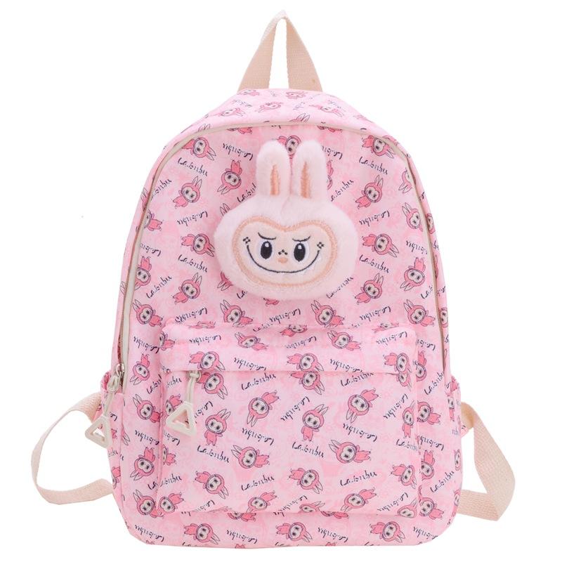 Cartoon Cute Boys And Girls Backpack Cute Doll Foreign Style Printing Primary School Bag Children Bag