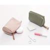 New Simple Solid Color Makeup Bag for Women,Multi Functional Divided Storage Bag,Travel Makeup Bag,Red Envelope,Colorful Polyester Handheld Makeup Bag