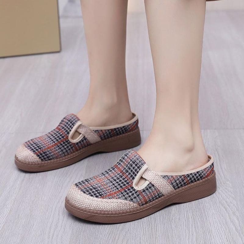 Fashion Soft Woman Slippers Thick Comfortable Round Toe Slides Summer Shoes for Women Sale Designer Luxury Footwear 2025 Trend Sandals