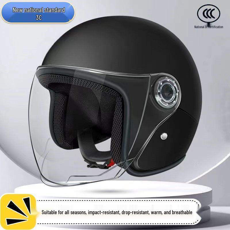 Universal All-Season Motorcycle & Electric Scooter Helmet: Warm, Cute, Double Ear Design for Men & Women