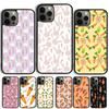 Cute Cartoon Carrot Pattern Phone Case For iPhone 17 Air 15 16 Cover 11 13 14 Pro Max 12 Plus Max Fundas
