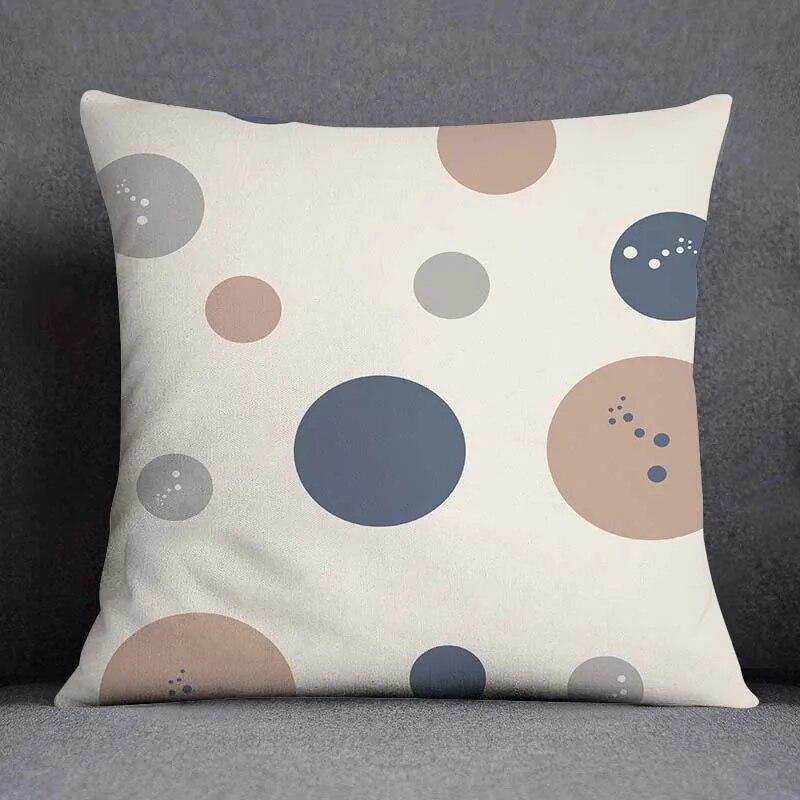 45x45cm Severský květinový geometrický vzor Dekorativní povlak na polštář Obývací pokoj Pohovka Kancelářský povlak na polštář Domácí dekorace