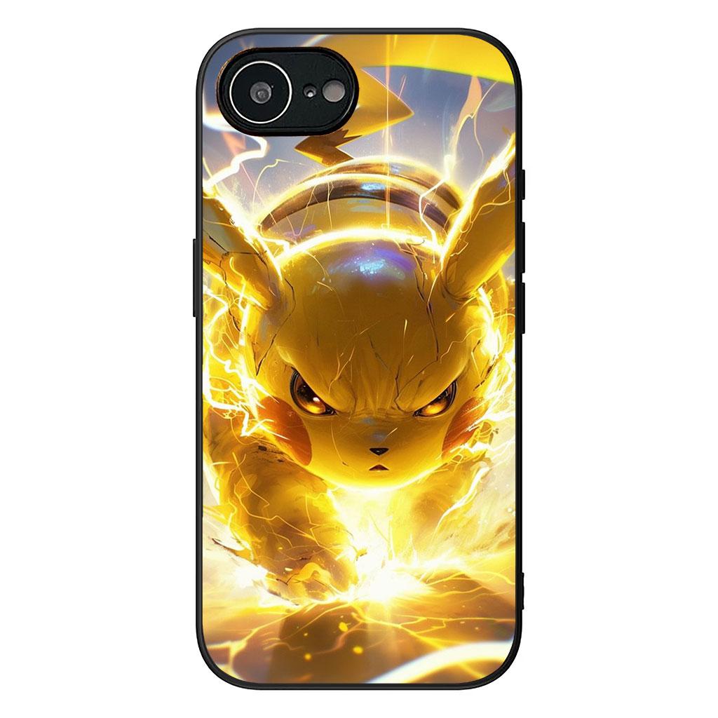 Cover for Apple iPhone 17 16 11 Pro XS Max XR 6 7 8 Plus 16E SE 2020 Air 5 SE2 Phone Case Cute P-Pokemons Cartoon P-Pikachus