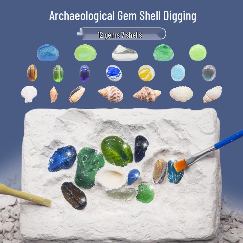 DIY Archaeological Gem Exploration: Creative Treasure Hunt Blind Box for Kids