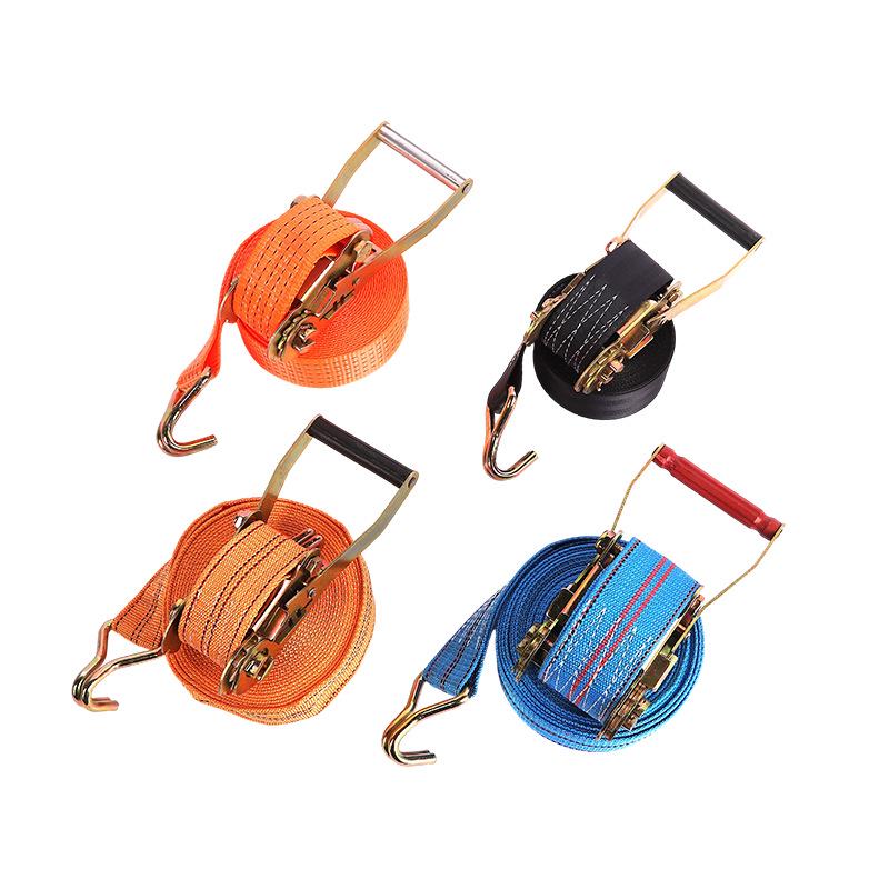Double Hook Polyester Ratchet Tie-Down Straps for Trucks